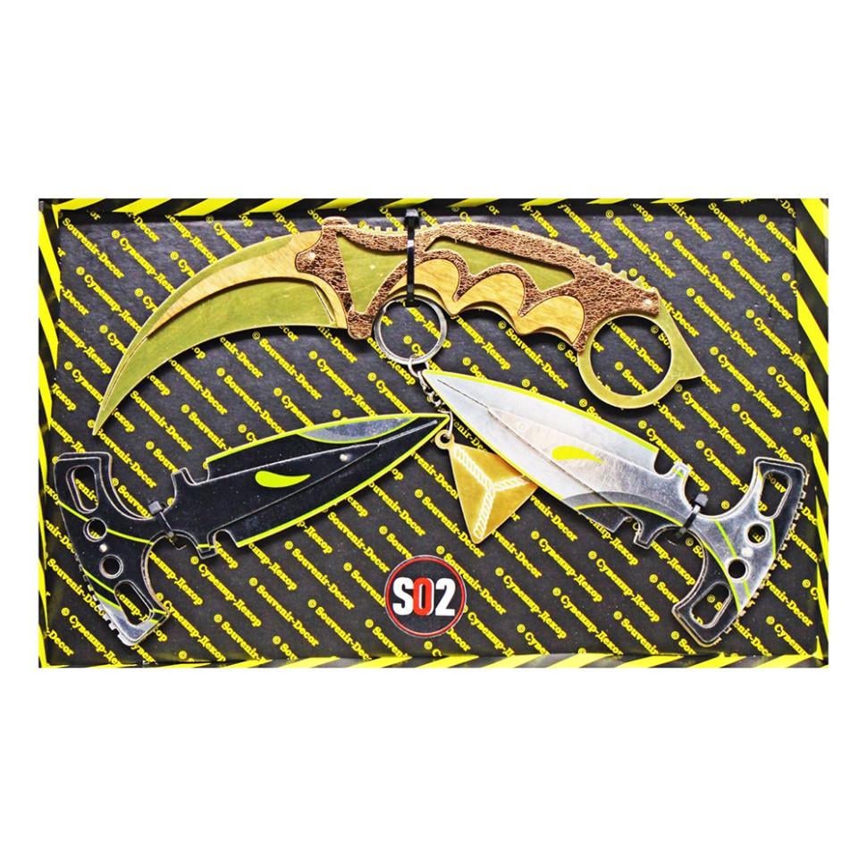 Набор сувенирных ножей Керэмбит и Harmony Daggers Gold (ID-180-D-221)
