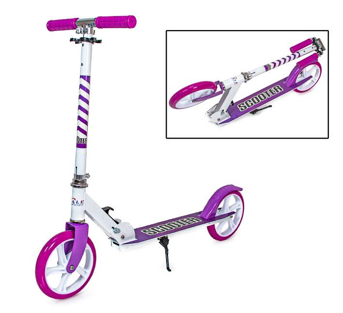 Самокат двоколісний Scooter складний PU колеса Violet (429114192) - фото 2