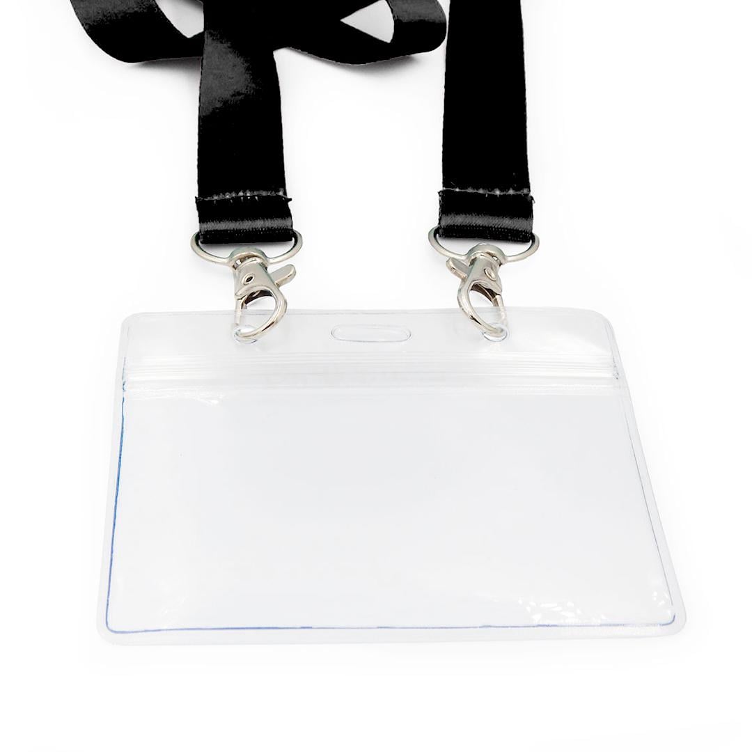 Бейдж с шнурком Ardix DUO-020 10 шт. Черный (07-034-BK)