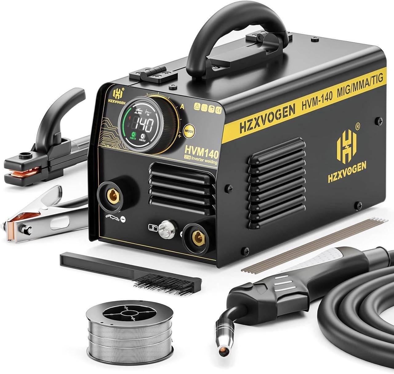 Аппарат инверторный сварочный HZXVOGEN HVM140 MIG/MMA/TIG 140A 110/220В цифровой дисплей - фото 5