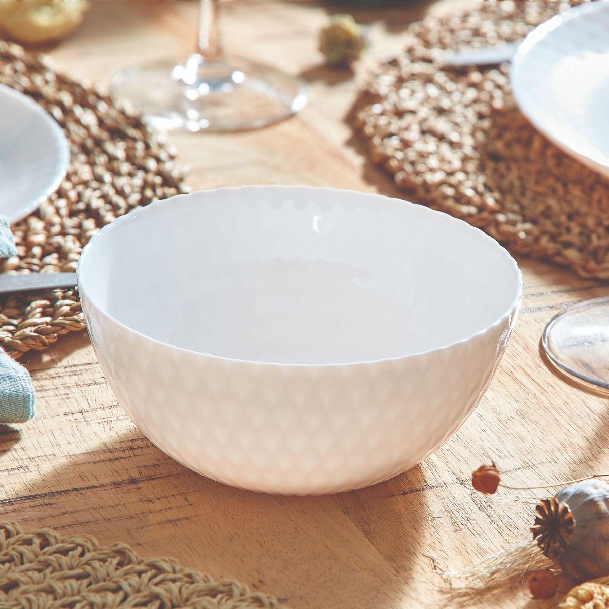 Салатник Luminarc Pampille White круглый стеклокерамика d 13 см Белый (Q4659) Салатник Luminarc Pampille White круглый стеклокерамика d 13 см Белый (Q4659)