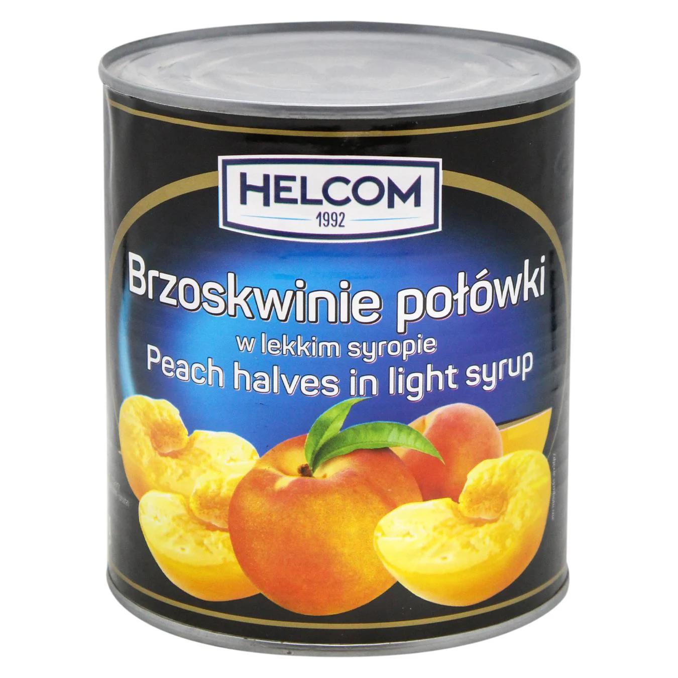 Персики половинки Helcom Brzoskwinie polowki Peach w syropie 580 г (2561890115)