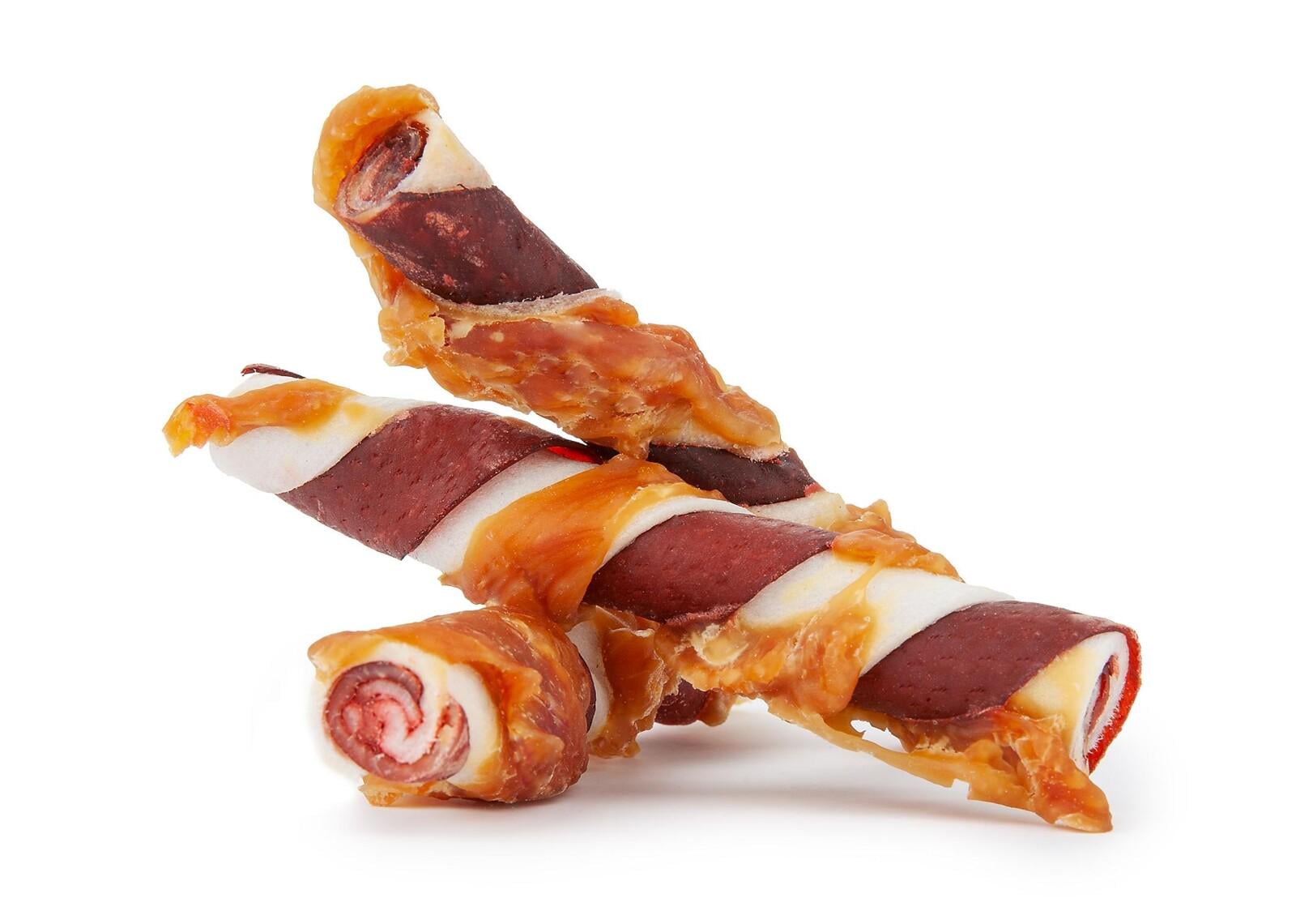Палочки кальцинированные из куриного рулета Happet Snack 3 цвета лакомства для собак 3 шт. 12,5 см (GM88 5907708634542)