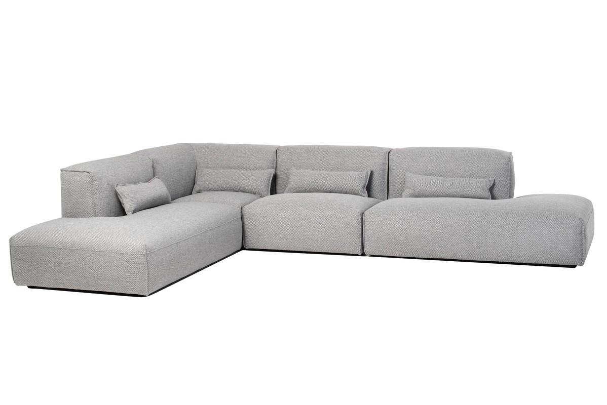 Модульная софа Vetro Mebel Рим Серебристый/Серый (sofa-modulna-rim) - фото 5