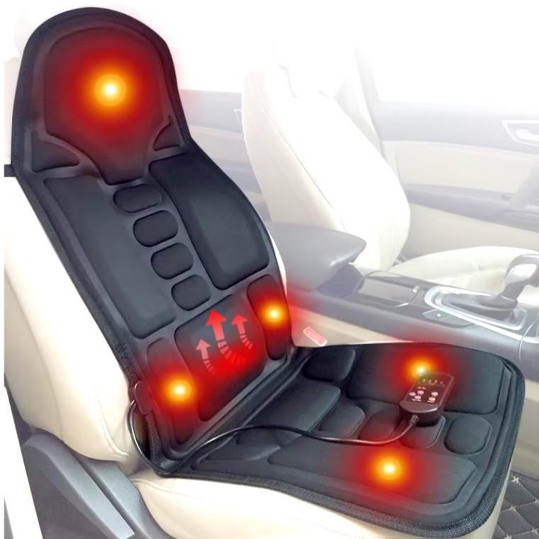 Накидка массажная RIAS Massage Cushion JB-100B с подогревом пульт 12/220V Black (3_05640) - фото 4