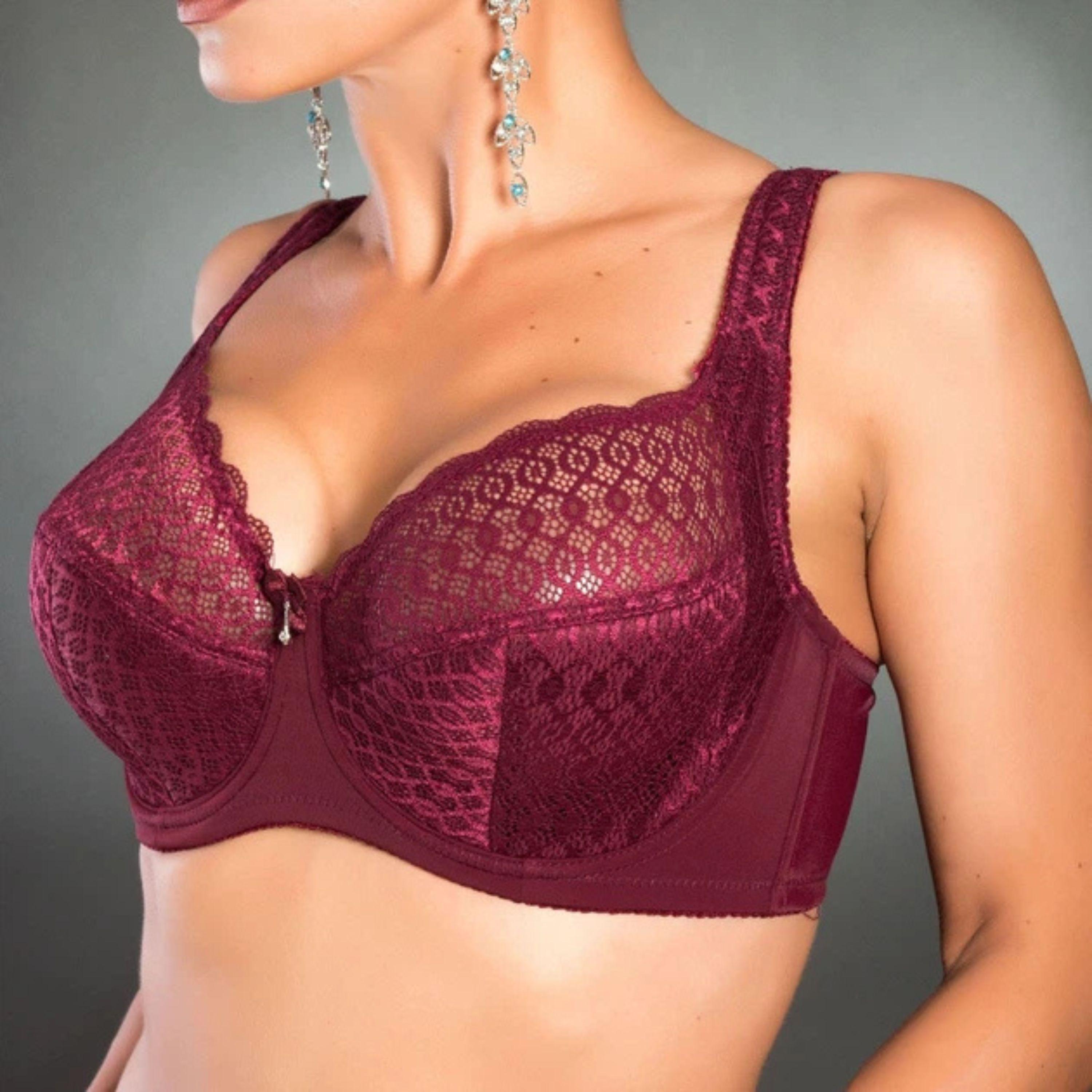 Бюстгальтер з кісточками Finikin напівпоролон 75H Бордовий (5019)
