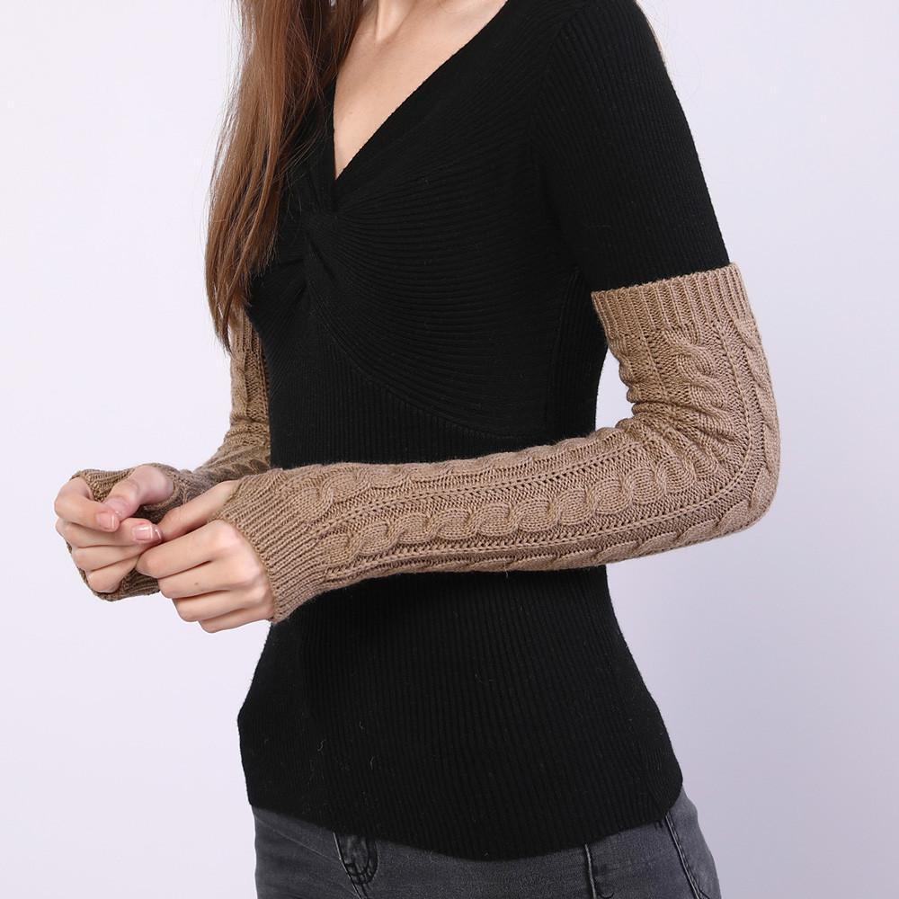 Митенки вязаные One size Капучино (2433) - фото 2 Митенки вязаные One size Капучино (2433) - фото 2