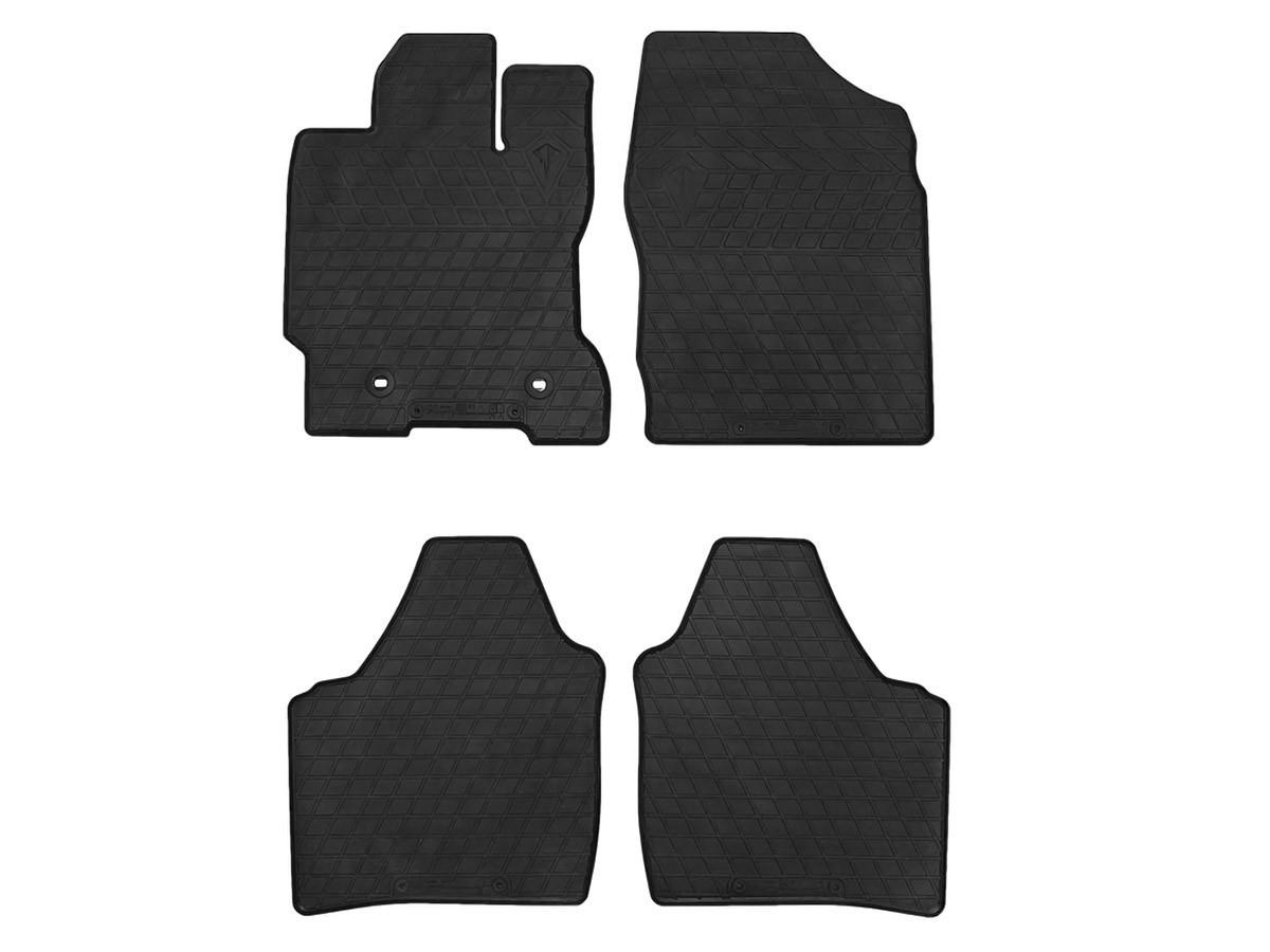 Килимки гумові Stingray для Toyota Prius NHW20 2003-2009 design 2016 with plastic clips TL 4 шт. (1022554)