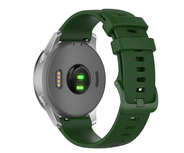 Ремешок силиконовый Solid Spraying для Garmin Venu 2/Venu 3 22 мм Зеленый