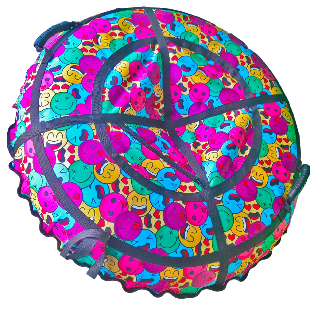 Тюбинг Premium 2022 SQ1 ПВХ 120 см 7 мм 2 ручки Разноцветный