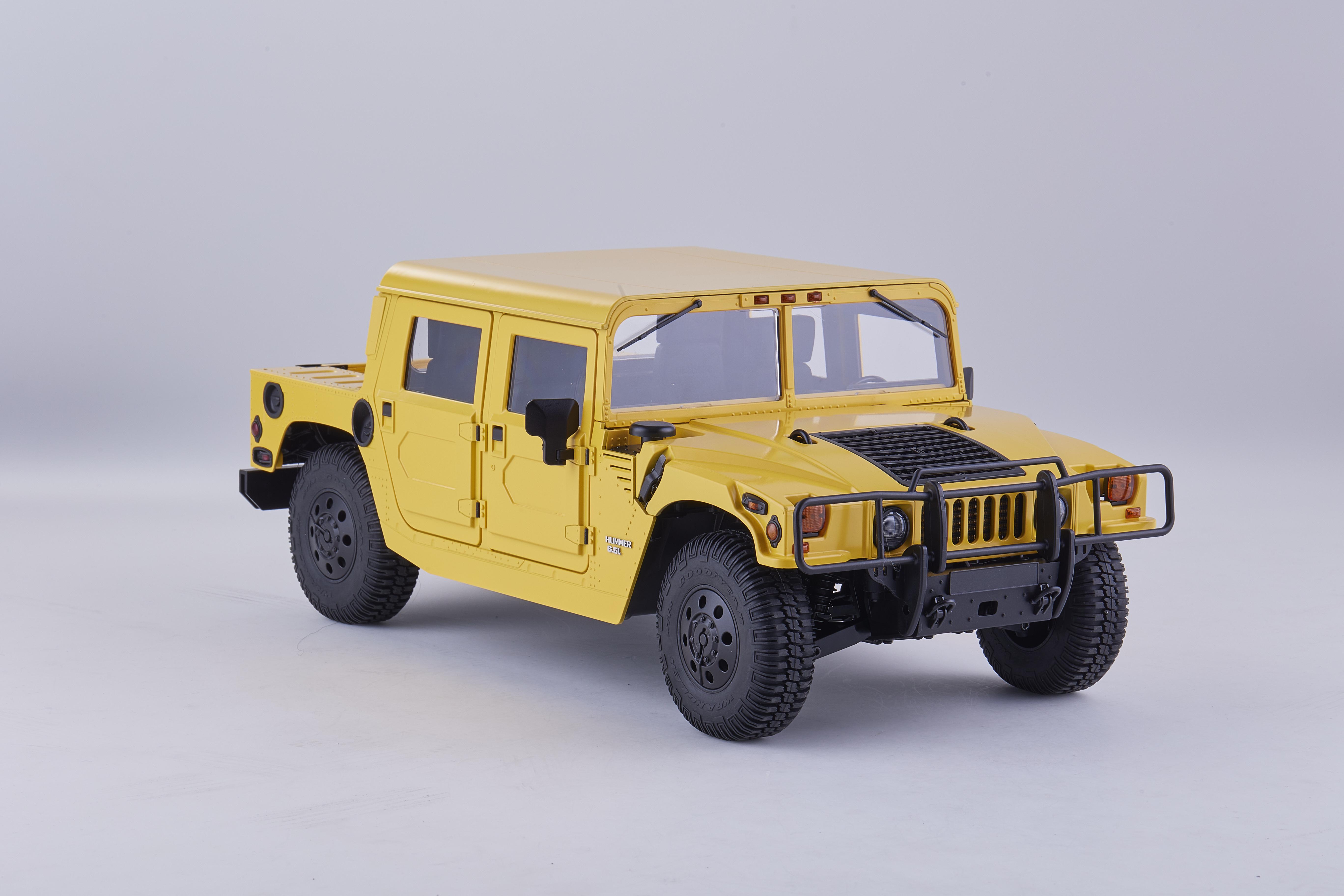 Машинка на радиоуправлении FMS 1:12 HUMMER RS Yellow - фото 7 Машинка на радиоуправлении FMS 1:12 HUMMER RS Yellow - фото 7