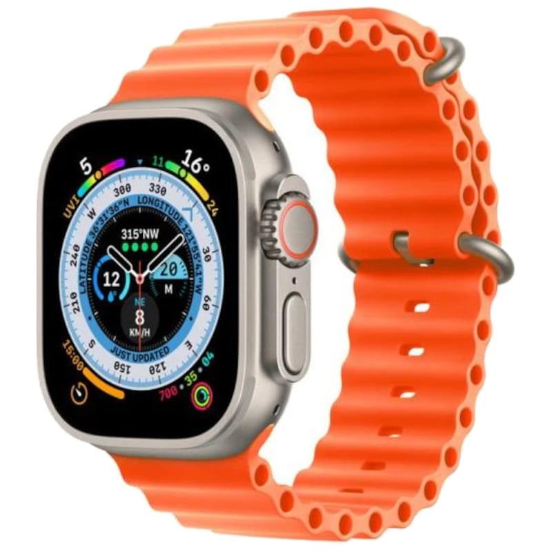 Смарт-часы Lemfo X9 Call с SIM-картой силиконовый ремешок Orange (16856)