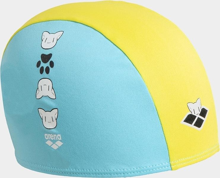Шапочка для плавання дитяча Arena FRIENDS KIDS POLYESTER CAP Бірюзово-жовтий (003994-310) - фото 2 Шапочка для плавання дитяча Arena FRIENDS KIDS POLYESTER CAP Бірюзово-жовтий (003994-310) - фото 2