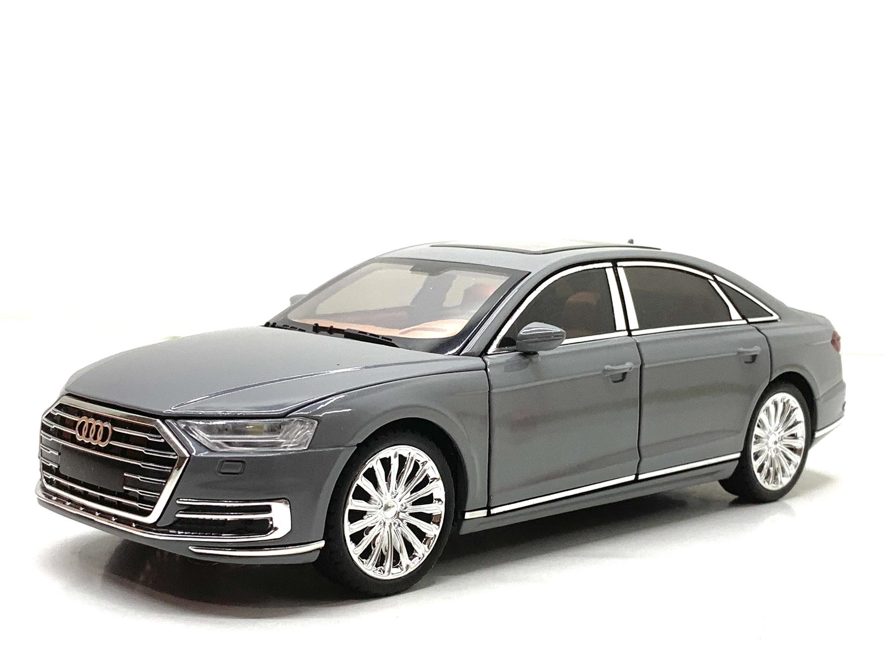 Машина АвтоСвіт Audi A8 інерційна масштаб 1:24 відчиняються двері/капот/багажник 20 см Сірий (AP-2065)