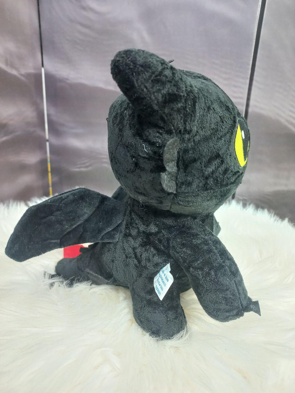 Мягкая игрушка дракон Беззубик ночная фурия Как приручить дракона 25 см Черный (9081/25) - фото 5