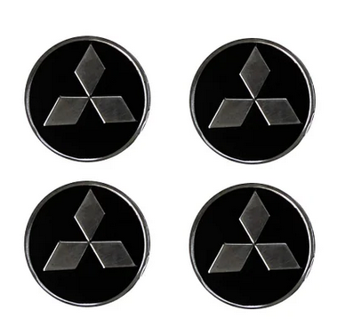 Наклейки на колпаки Mitsubishi 90 мм 4 шт.