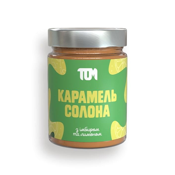 Карамель соленая ТОМ с имбирем и лимоном 330 г
