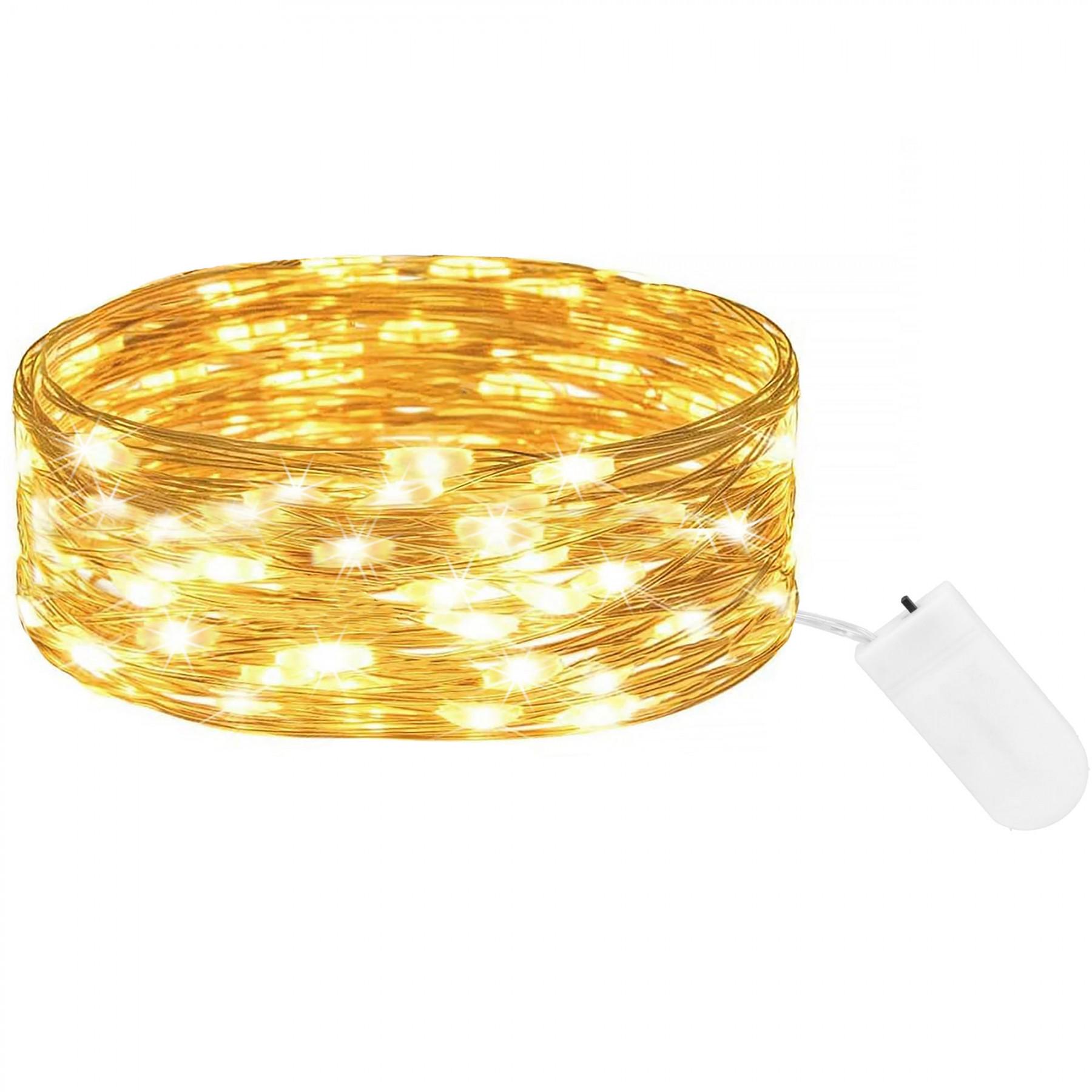 Гірлянда на батарейках Springos 1 м 10 LED CL4025 Warm White - фото 2