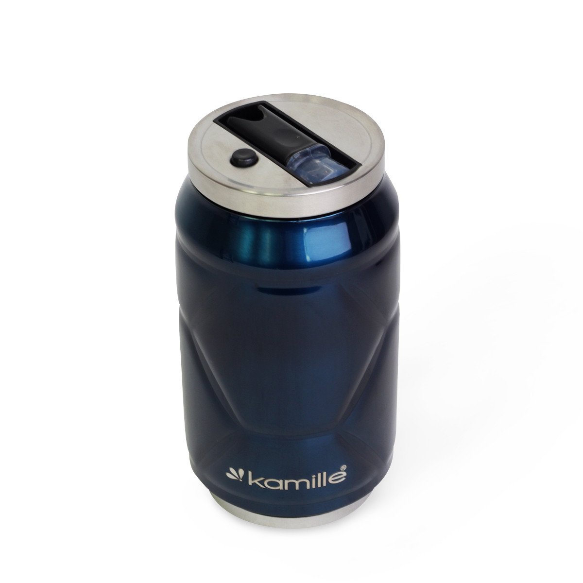 Термобанка Kamille 330 мл из нержавеющей стали Синий KM-2207