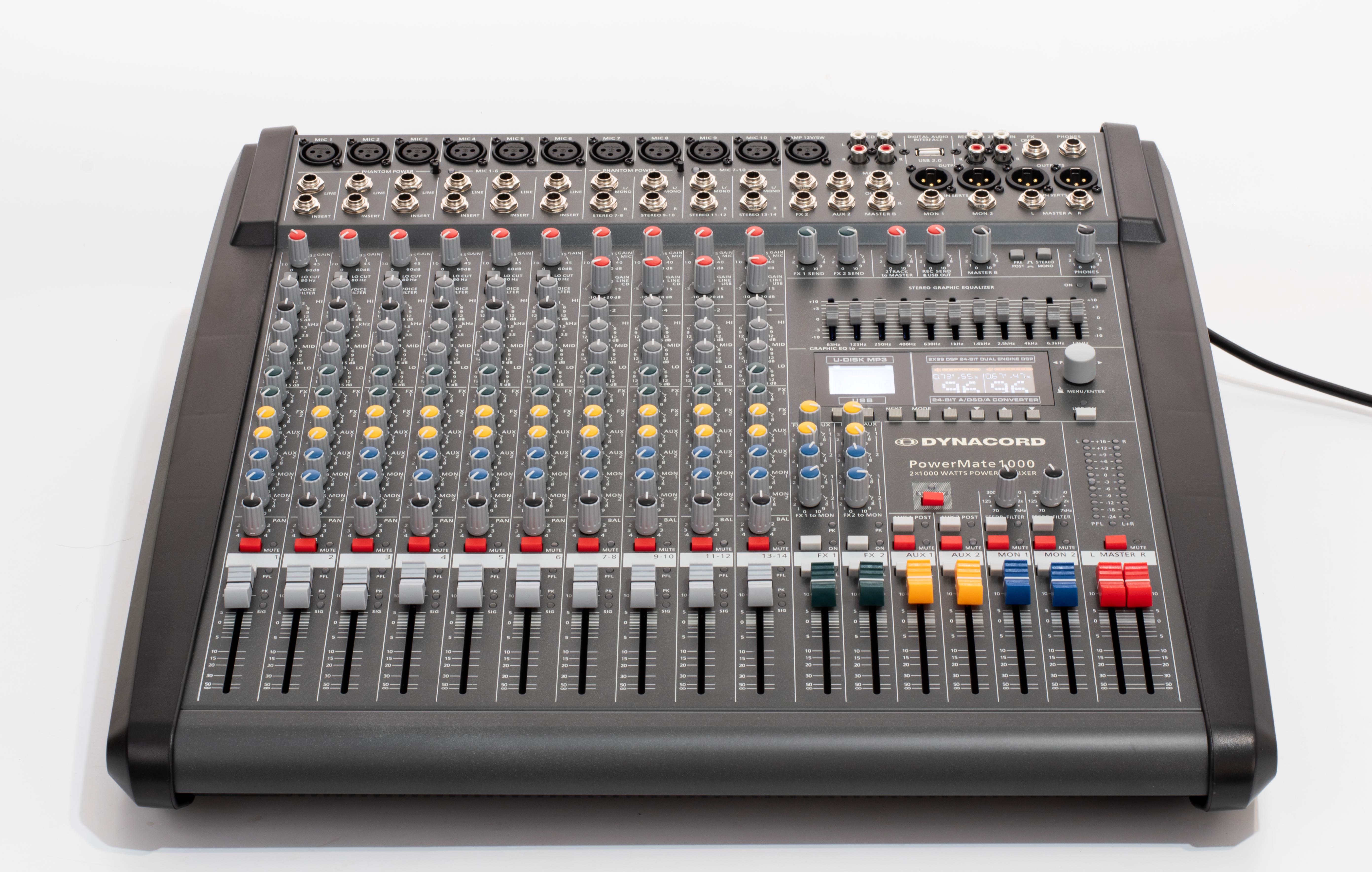 Мікшерний пульт Dynacord PowerMate 1000-3 з підсилювачем 2X1000Вт 12 канальний (0020)