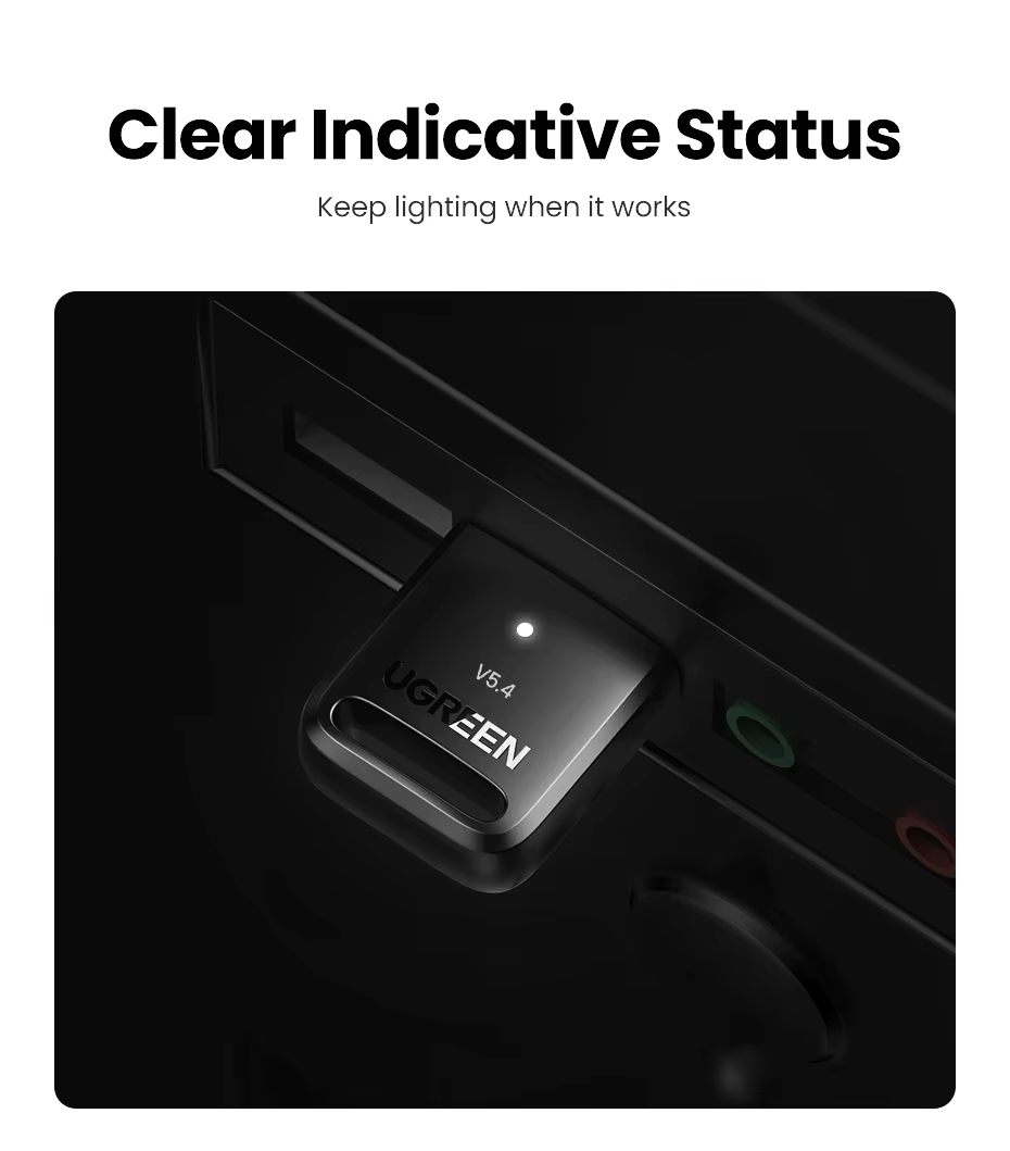 Адаптер для ПК UGREEN CM748 Bluetooth 5.4 (2000135) - фото 5 Адаптер для ПК UGREEN CM748 Bluetooth 5.4 (2000135) - фото 5