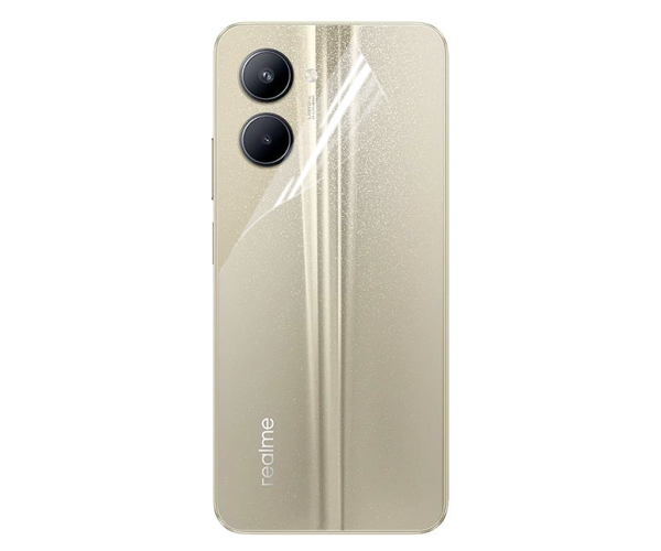 Пленка противоударная гидрогелевая Hydrogel Film для Realme C33 2023 на заднюю панель Transparent