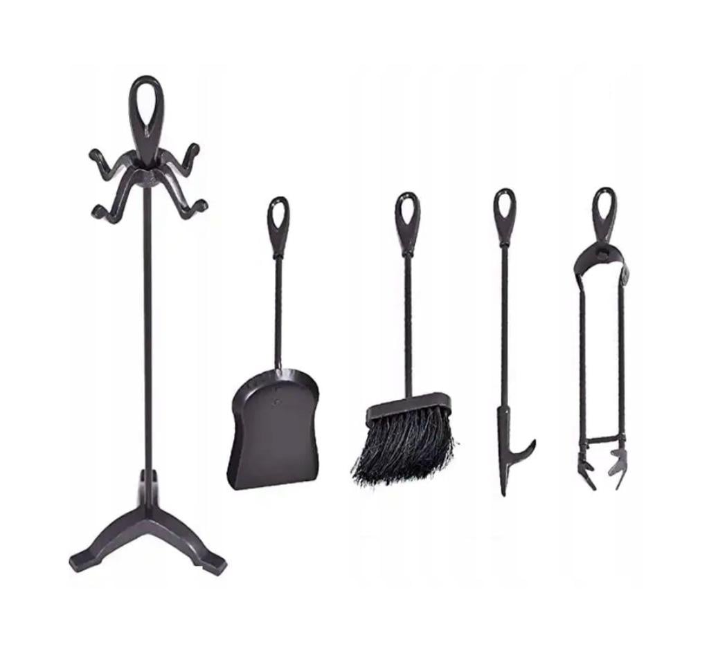 Набір аксесуари для каміна Bergen нержавіюча сталь 5в1 Чорний (28544412) Набір аксесуари для каміна Bergen нержавіюча сталь 5в1 Чорний (28544412)