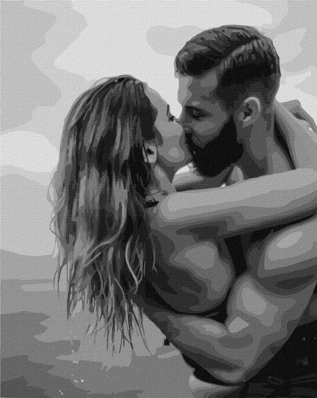 Картина по номерам Ideyka Поцелуй на побережье 40х50 см (2867218546)