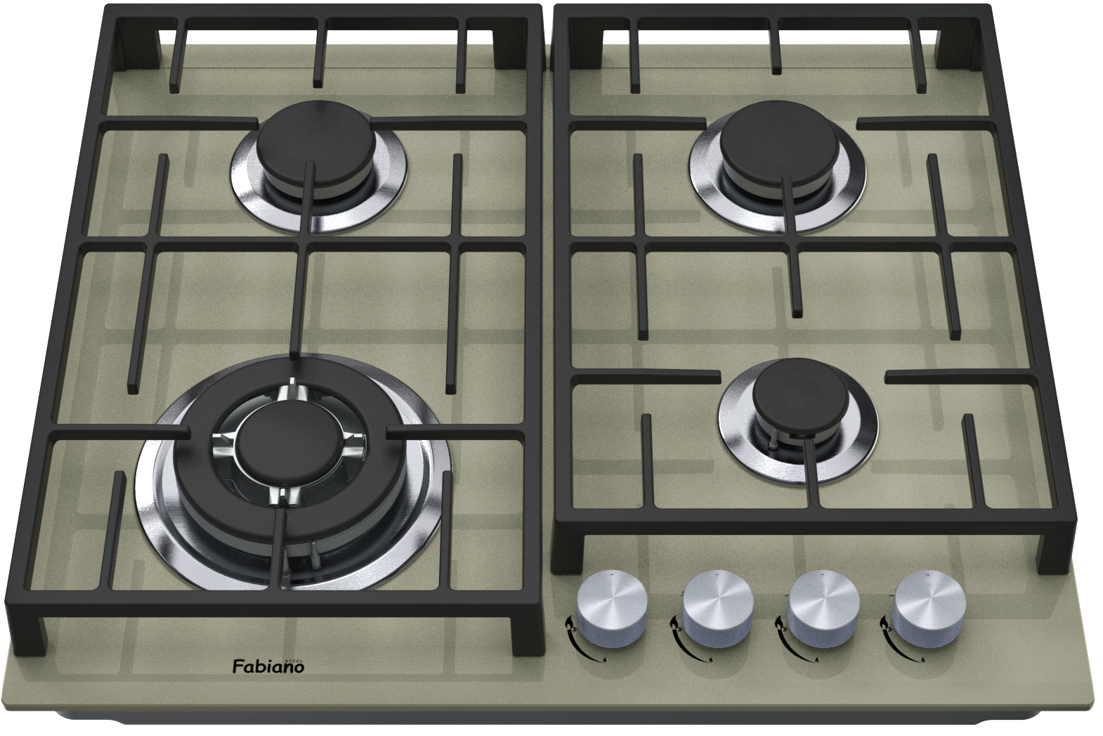 Варильна поверхня газова Fabiano FHG 8244 VGHT Champagne Glass (8111.406.1474) - фото 1