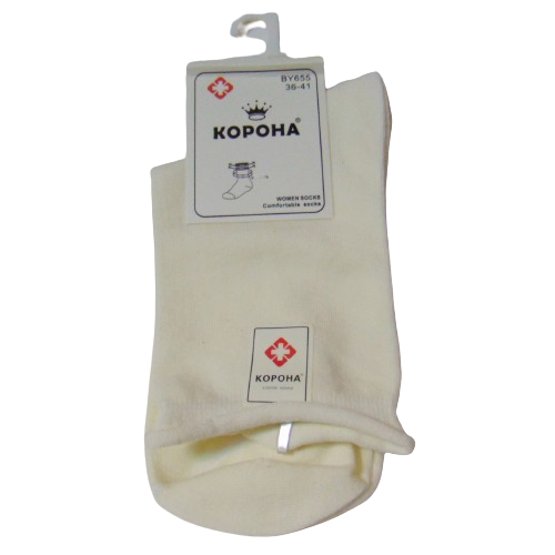 Носки без резинки Корона 655 р. 37-41 Молочный (2186567572) Носки без резинки Корона 655 р. 37-41 Молочный (2186567572)
