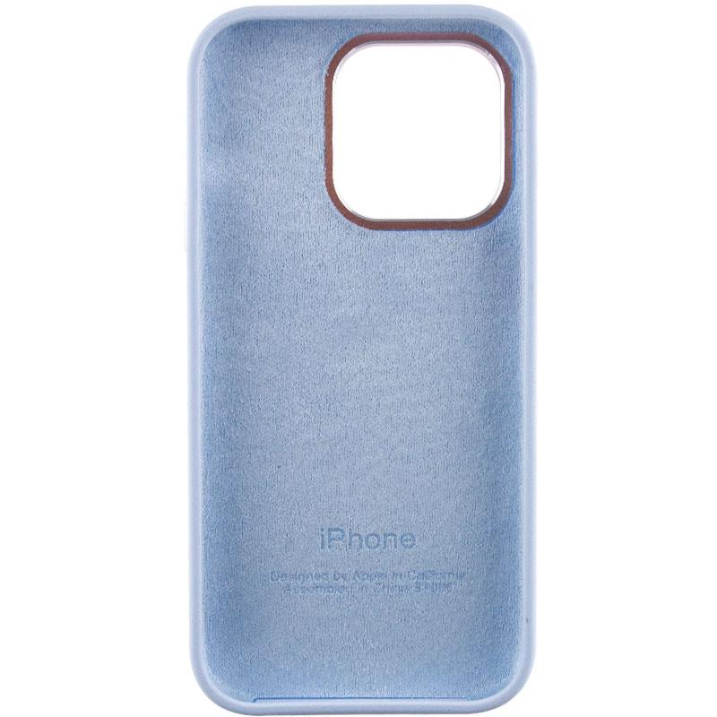 Противоударный чехол Silicone Case Metal Buttons (AA) для Apple iPhone 13 Pro (6.1") Голубой / Cloud Blue - фото 4