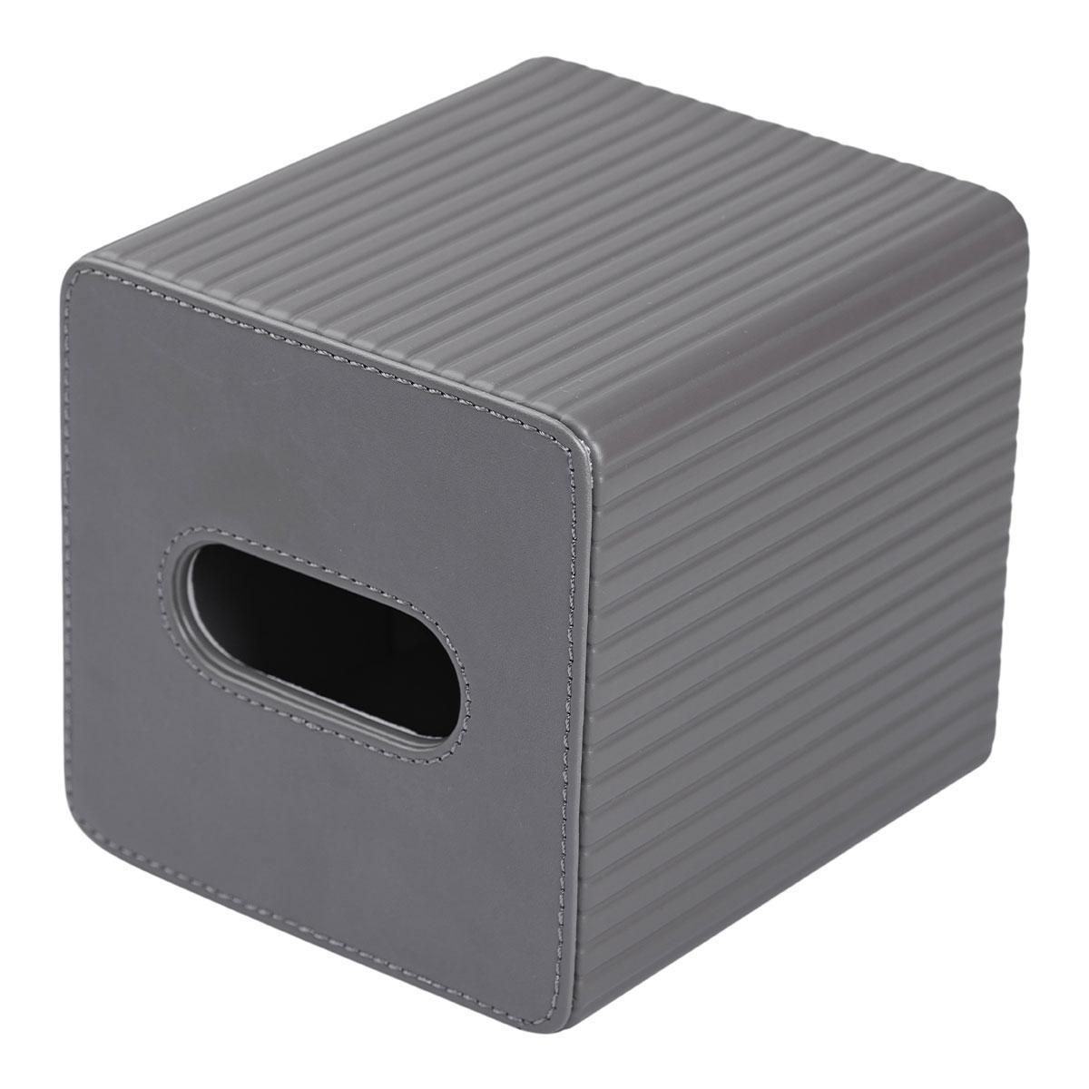 Серветниця з екошкіри квадратна HP-3-201G 13х13х14,5 см Сірий (A-033499) - фото 4 Серветниця з екошкіри квадратна HP-3-201G 13х13х14,5 см Сірий (A-033499) - фото 4