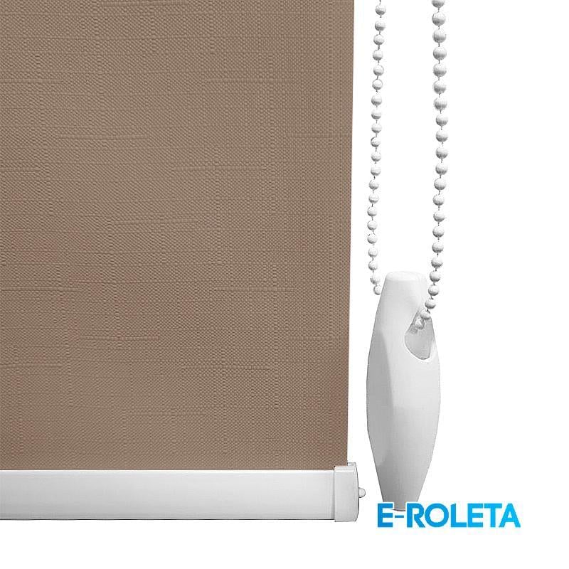 Ролета тканинна E-ROLETA Льон 7439 з фіксацією під нахил 55х90 см Коричневий (L7439-55-90) - фото 6 Ролета тканинна E-ROLETA Льон 7439 з фіксацією під нахил 55х90 см Коричневий (L7439-55-90) - фото 6