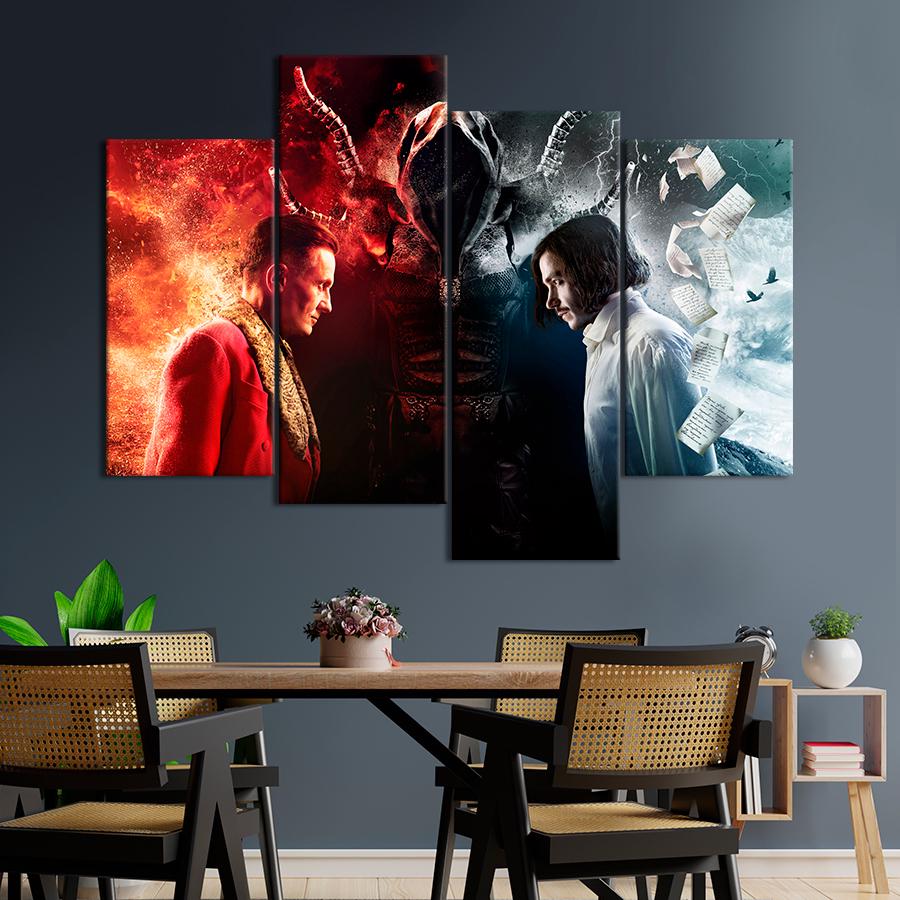 Настенний декор Противостояние героев фильма Гоголь. Страшная месть 89x56 см (A56-4)