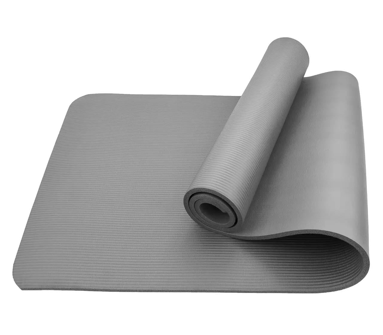 Коврик для йоги и фитнеса Sportcraft NBR 1 см ES0073 Grey