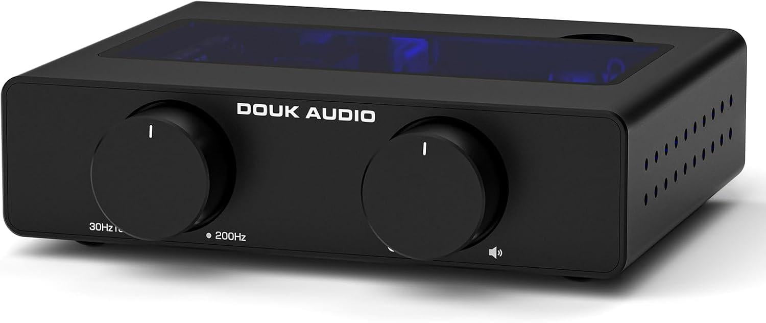 Стереопідсилювач Douk Audio A5 TPA3255 HiFi Audio класу D настільний 300 Вт Black (TPA3255)