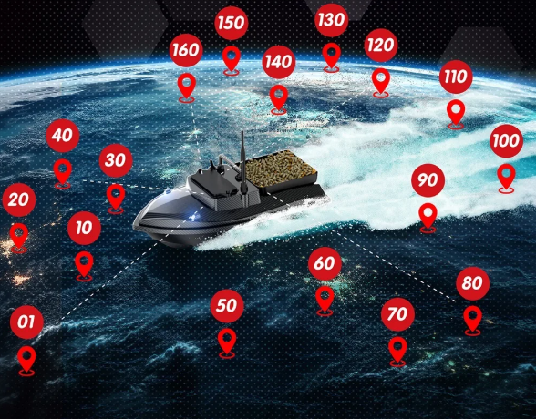 Човник для лову коропа Flytec V060 з автоматичним поверненням GPS до 500 м (2709767883) - фото 3