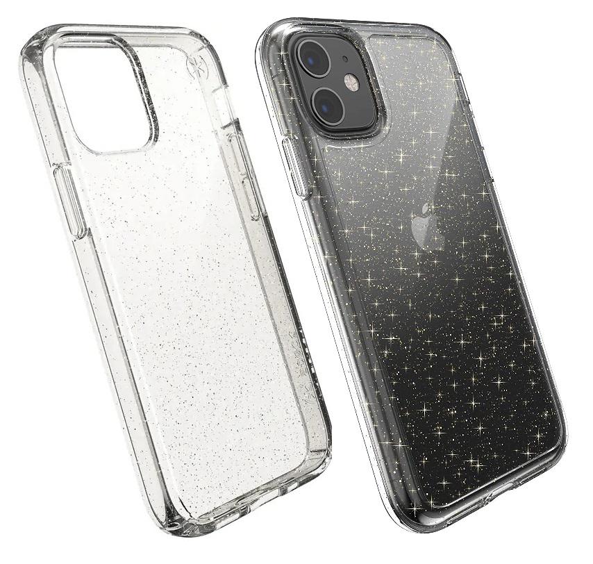 Чехол противоударный прозрачный с блестками Speck Presidio Stay Clear Glitter для Iphone 11 (6.1") Crystal