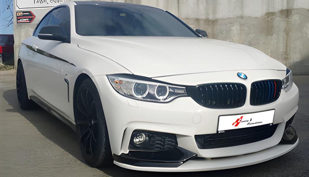 Накладка на передній бампер DPT Flap для M-Performance для BMW 4 серія F-32 2012-2020 рр. Чорний глянець (127861) - фото 2