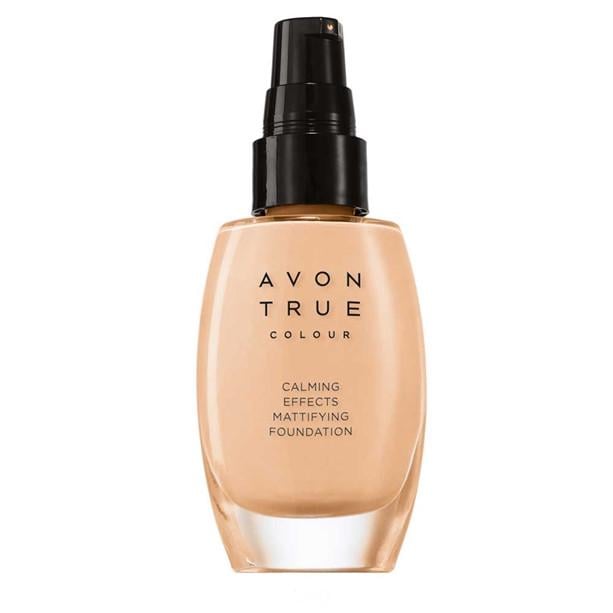 Крем матуючий тональний Avon True Colour Nude Спокійне сяйво з заспокійливим ефектом натуральний 30 мл (AV03779)