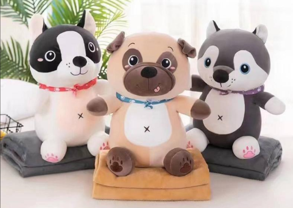 Игрушка Собачка с пледом 50 см (28523669) - фото 6