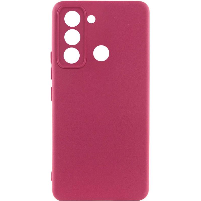 Противоударный Чехол Silicone Cover Lakshmi Full Camera (A) для TECNO Spark 8C Бордовый / Marsala