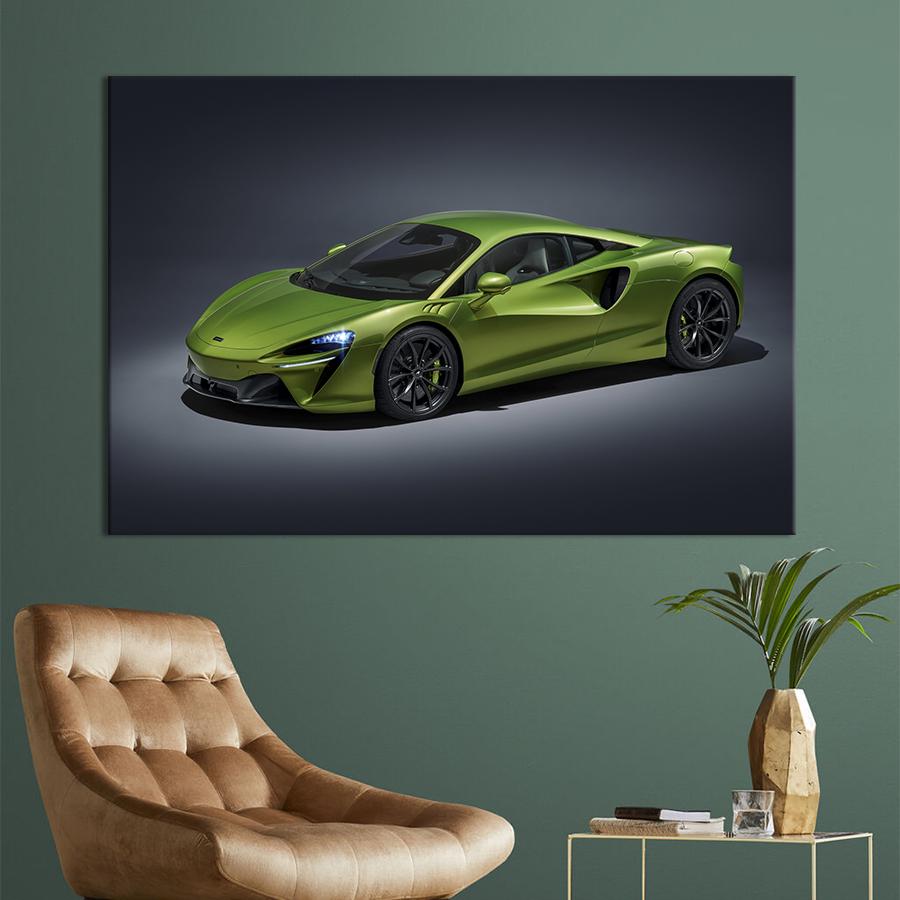 Картина на холсте Спортивный автомобиль McLaren Artura 51x34 см (1281-1)