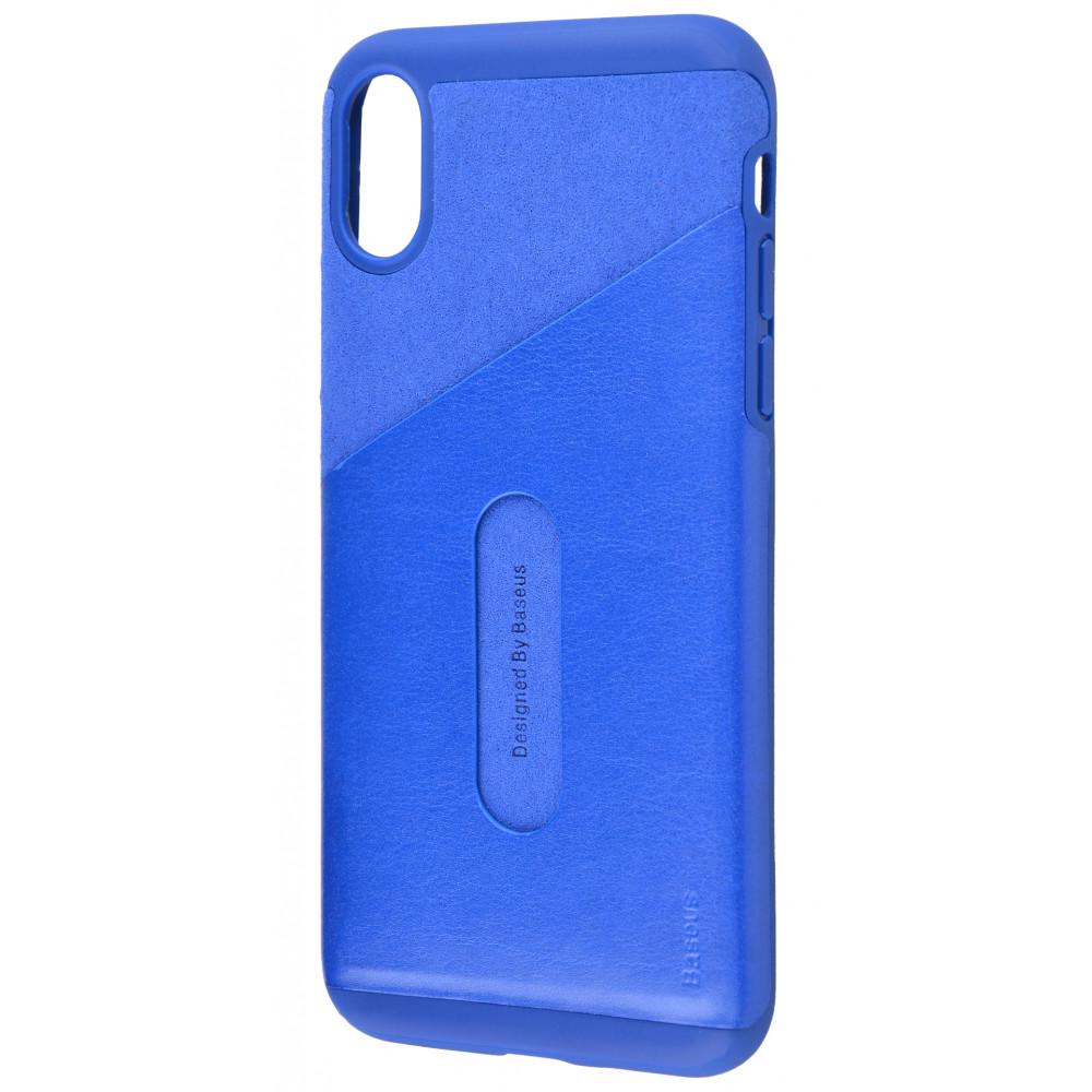Чохол BaSEus Card Pocket case для iPhone X Blue