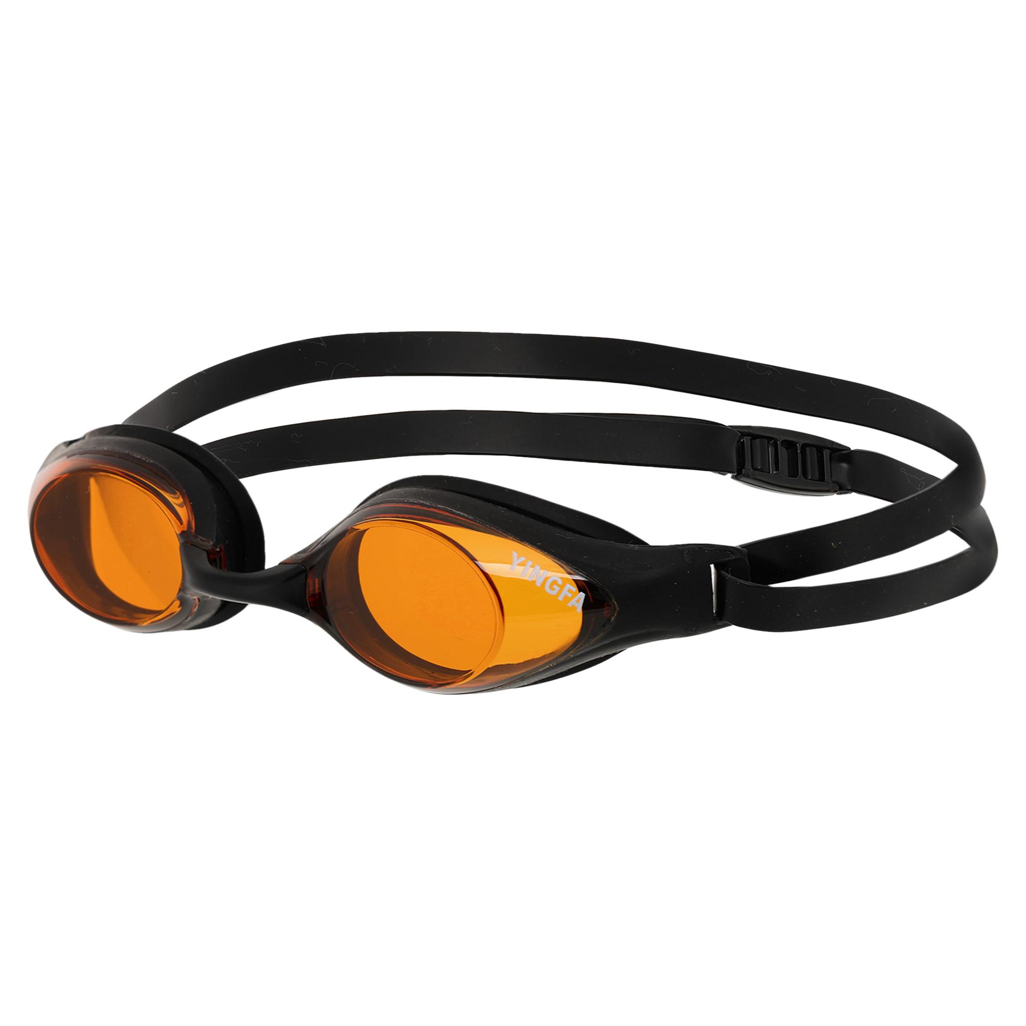 Очки для плавания взрослые YINGFA Y333AF радужные линзы Оранжевый (Y333AF_Оранжевый)