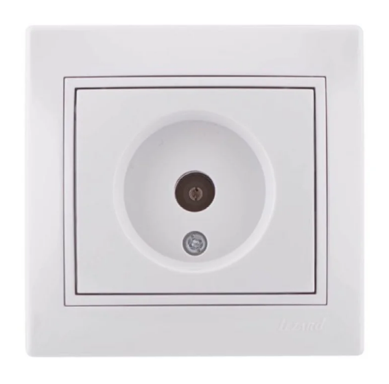 Розетка телевизионная Lezard Mira Белый (26284931)