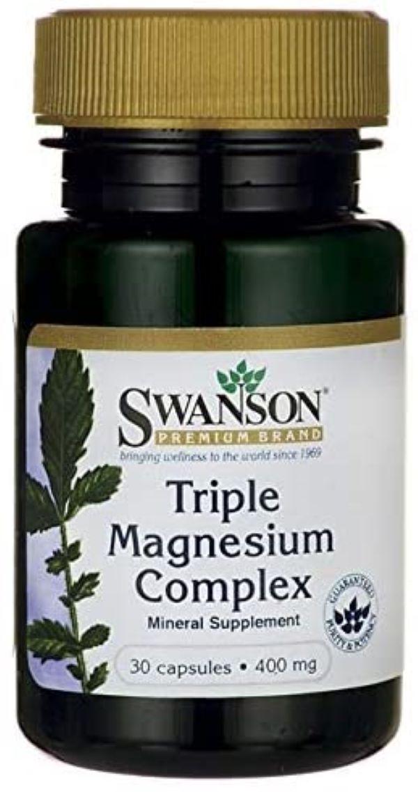 Магний Swanson Triple Magnesium Complex 30 капсул