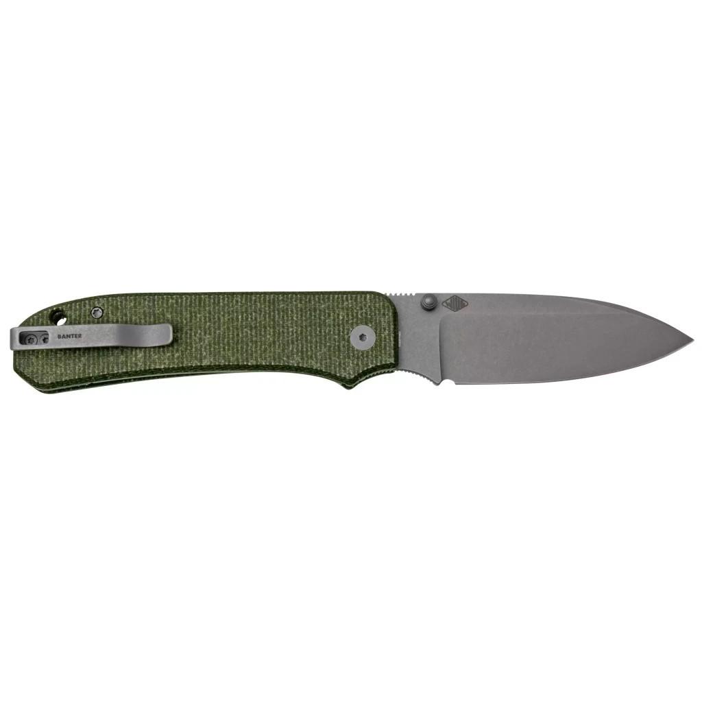 Ніж Weknife Big Banter Micarta Dark Green (WE21045-2) - фото 2