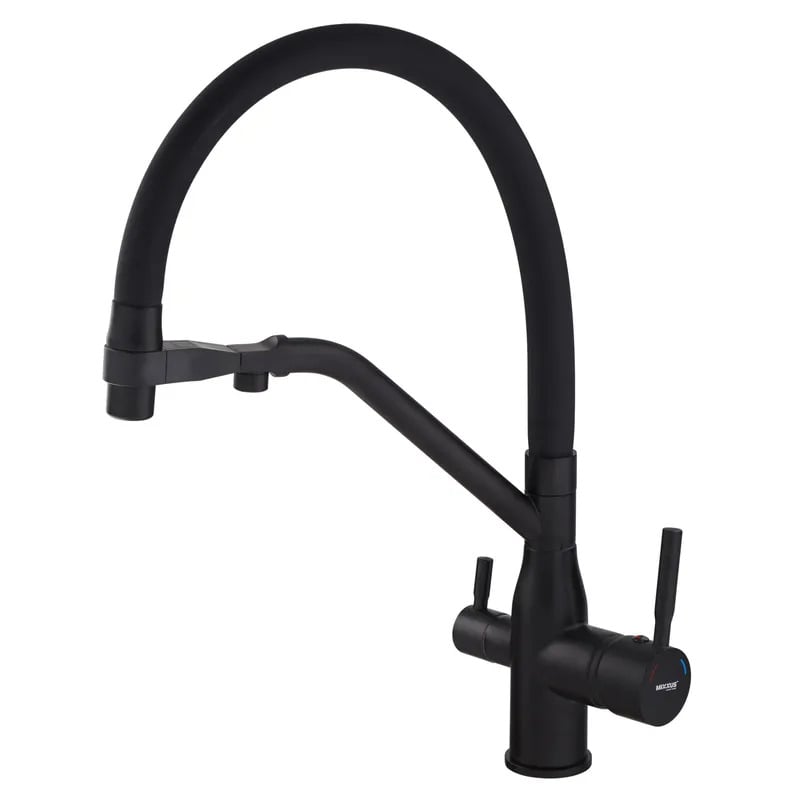 Змішувач для кухні MIXXUS Premium Gravity 021 Reflective Black (MI6978)