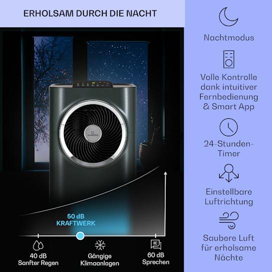 Кондиціонер мобільний фреоновий KLARSTEIN Kraftwerk Eco Smart 11 3в1 11500 BTU управління через додаток - фото 3